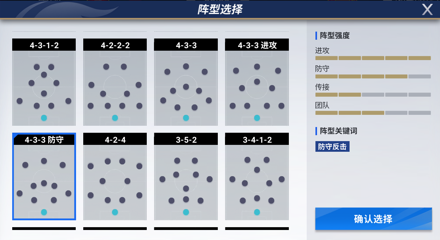 绿茵信仰哪个阵型好用2