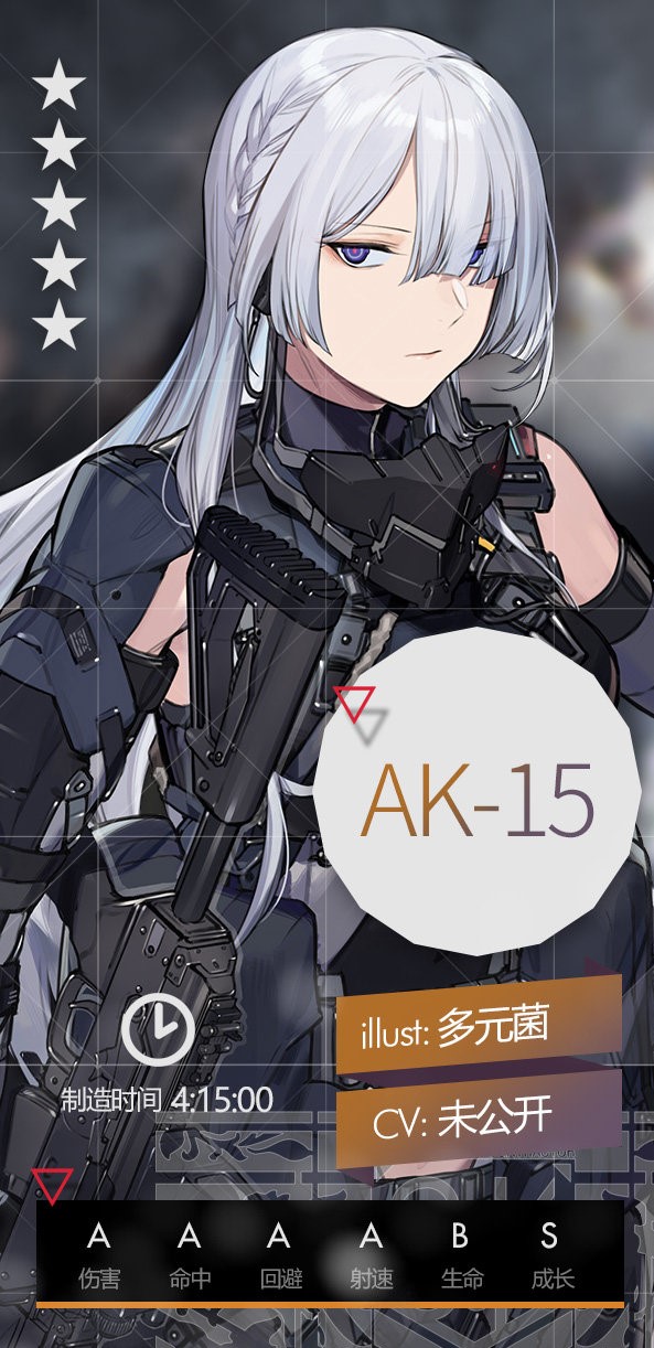 《<a href=https://www.cc-y.com/tag/157/ target=_blank class=infotextkey>少女前线</a>》五星突击步枪人形AK-15介绍