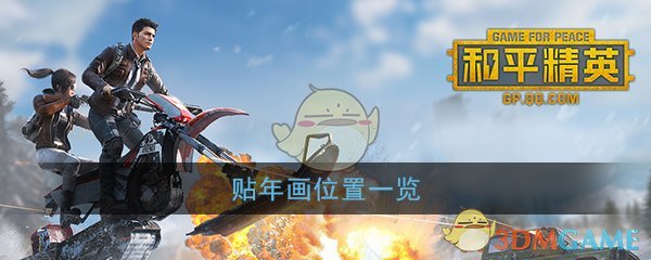 和平精英贴年画位置清单